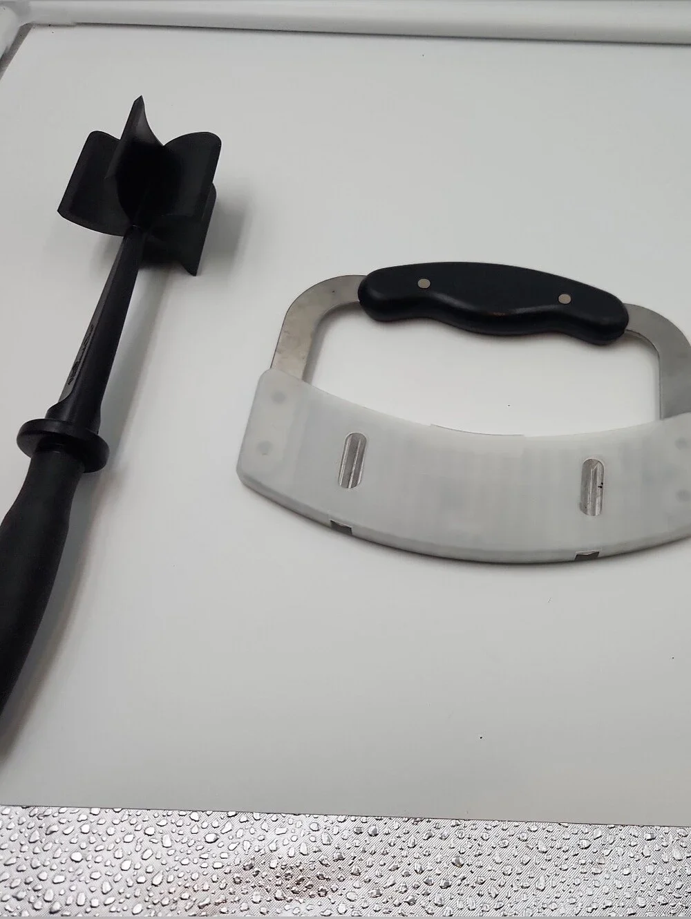Pampered Chef Mix N Chop #2583 Black Hamburger Meat Chopper Crinkle Cutter Hold